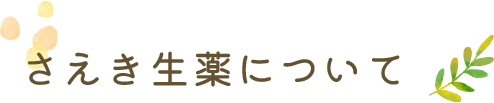 さえき生薬について